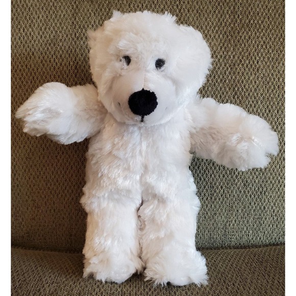 Soft Teddy Mountain White Teddy Bear with Pouch Engagement Anniversary Birthday - Picture 1 of 7
